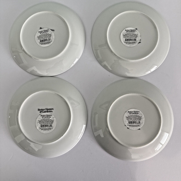 Set of 4 Better Homes and Gardens 12 Days of Christmas Porcelain Salad Plates - Picture 2 of 3